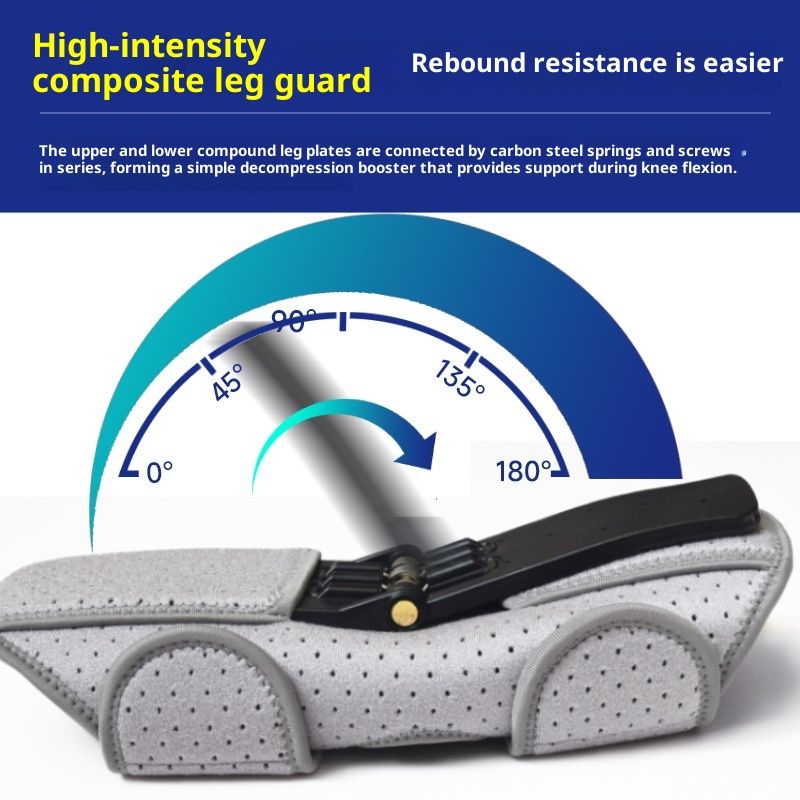Spring-Powered Knee Support Brace - Boost Joint Assistance for Stairs, Squats & Daily Mobility - Ergonomic V1192-AZ-W-2719
