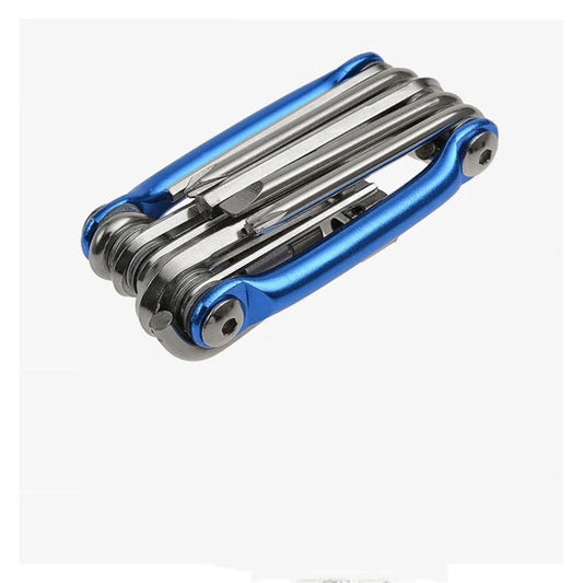 Bike Multitool - Bike Tool Kit -11 In 1 Lightweight Stainless Steel Bicycle Multi tool - with Chain Clamps, V1192-AZ-W-2728