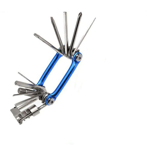 Bike Multitool - Bike Tool Kit -11 In 1 Lightweight Stainless Steel Bicycle Multi tool - with Chain Clamps, V1192-AZ-W-2728