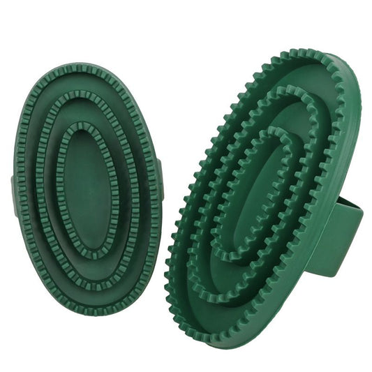 2pcs Soft Rubber Curry Comb Brush with Handle for Horses, Dogs, Cats Short Hair Medium Large Dogs Cats V1192-AZ-W-2732