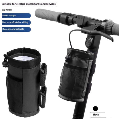 Cup Holder, Bike Water Bottle Holder for E Scooters & E-Bikes - Adaptable, No-Screw Installation, Mesh V1192-AZ-W-2734