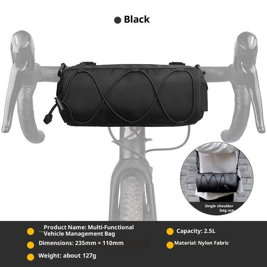 Bike Handlebar Bag Small Bicycle Handle Bar Bag Handy Front Bike Bags Handlebar Storage Pouch Pack with V1192-AZ-W-2738