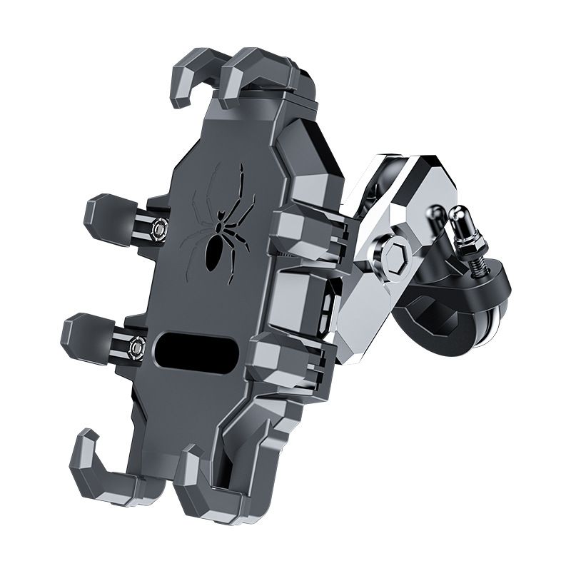 Motorcycle Phone Mount Holder - Motorcycle Cell Phone Mounts, Adjustable Bike Phone Holder,Black (handlebar V1192-AZ-W-2743