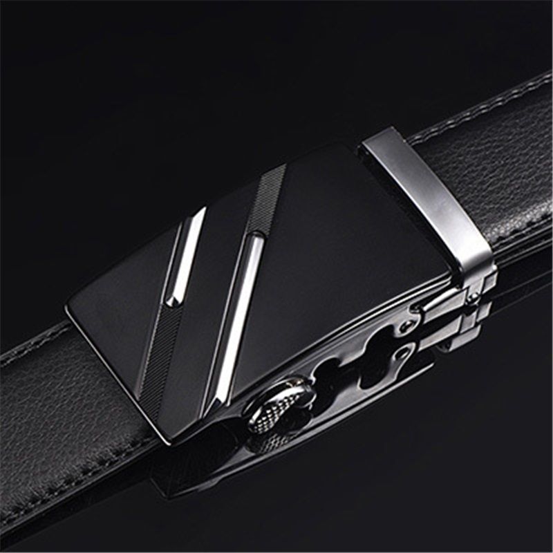Men's Automatic Belt Leather Business Casual Style Slide belt, for men Slide Belt Strap Automatic Leather V1192-AZ-W-2745