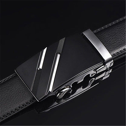 Men's Automatic Belt Leather Business Casual Style Slide belt, for men Slide Belt Strap Automatic Leather V1192-AZ-W-2745