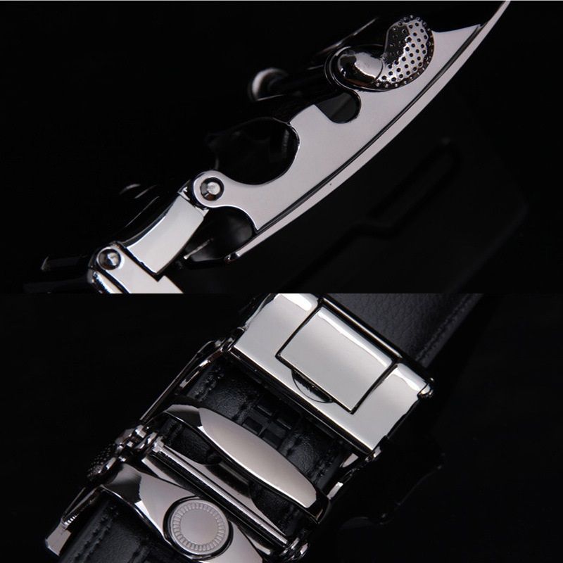 Men's Automatic Belt Leather Business Casual Style Slide belt, for men Slide Belt Strap Automatic Leather V1192-AZ-W-2745
