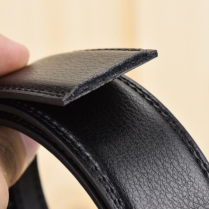 Men's Automatic Belt Leather Business Casual Style Slide belt, for men Slide Belt Strap Automatic Leather V1192-AZ-W-2745