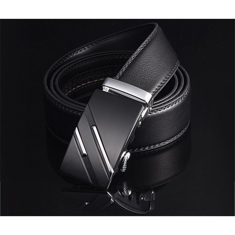 Men's Automatic Belt Leather Business Casual Style Slide belt, for men Slide Belt Strap Automatic Leather V1192-AZ-W-2745