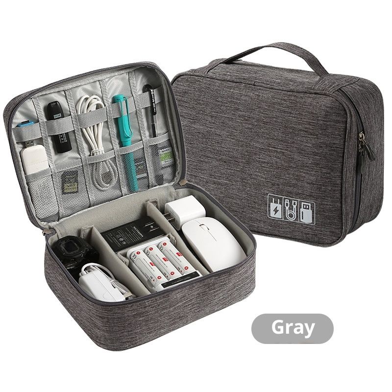 Headset Organizer Bag,Electronics Accessories Carrying Case for Referee Communication System for Cable V1192-AZ-W-2746