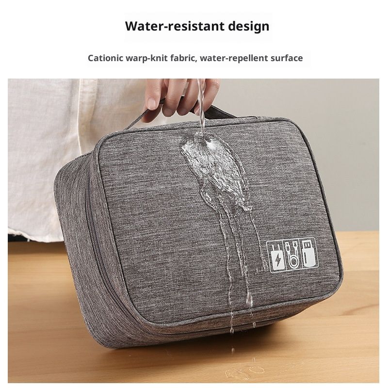 Headset Organizer Bag,Electronics Accessories Carrying Case for Referee Communication System for Cable V1192-AZ-W-2746