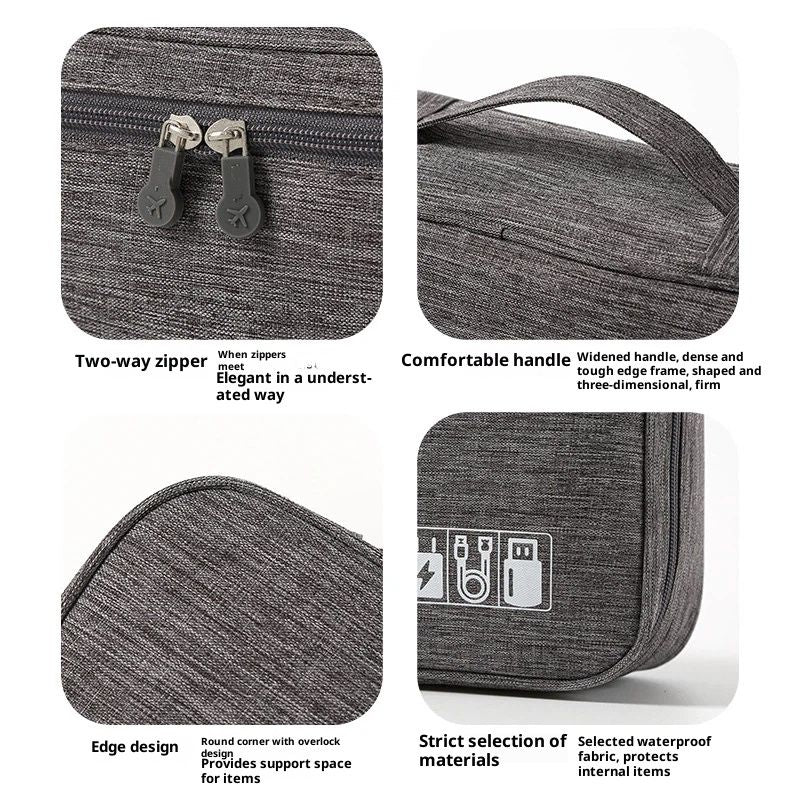 Headset Organizer Bag,Electronics Accessories Carrying Case for Referee Communication System for Cable V1192-AZ-W-2746