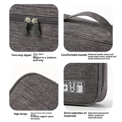 Headset Organizer Bag,Electronics Accessories Carrying Case for Referee Communication System for Cable V1192-AZ-W-2746