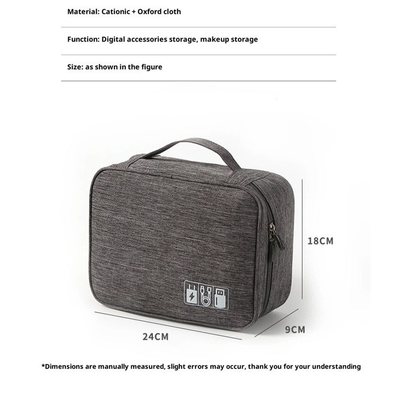 Headset Organizer Bag,Electronics Accessories Carrying Case for Referee Communication System for Cable V1192-AZ-W-2746