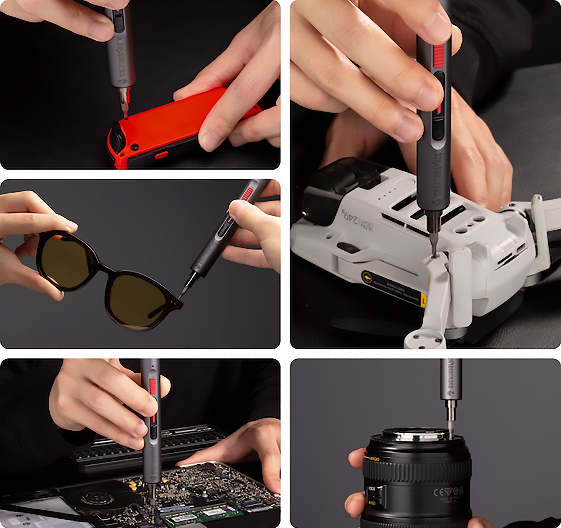 Mini Electric Screwdriver, Precision Screwdriver Set, USB-C Rechargeable, Compact Magnetic Tool for Phone, V1192-AZ-W-2751