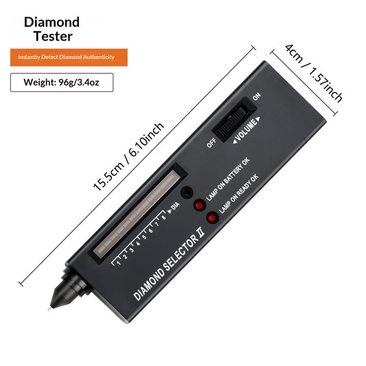 Diamond Tester Pen - Portable Jewelry Diamond Testers for Real and Fake Gemstones - Professional Gemstone V1192-AZ-W-2752