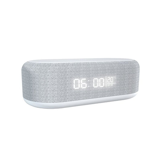 Bluetooth Wireless Speaker, Fast Charging, LED Display, USB Charger, Dimmable Night Light, Alarm Clock V1192-AZ-W-2755