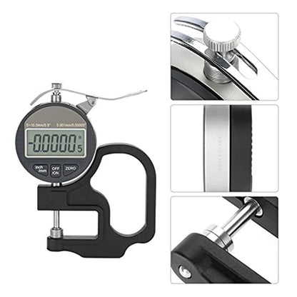 Digital Thickness Gauge, Electronic Micrometer Thickness Meter for Paper Leather Cloth Wire Measuring Tool V1192-AZ-W-2756