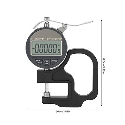 Digital Thickness Gauge, Electronic Micrometer Thickness Meter for Paper Leather Cloth Wire Measuring Tool V1192-AZ-W-2756
