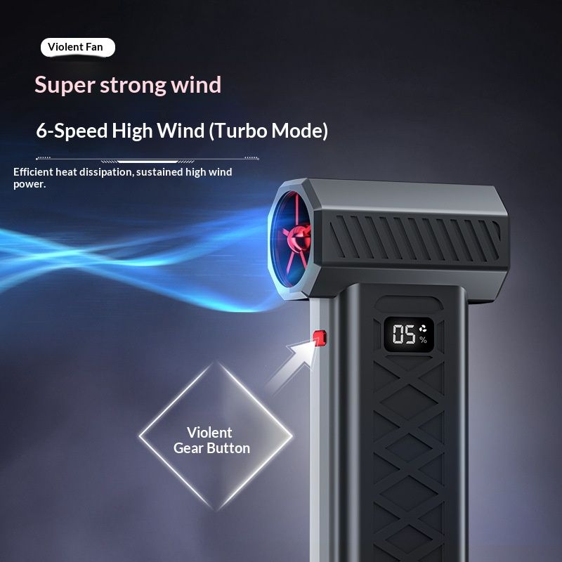 Electric Air Duster- Super Power Blower, 6-Gear Adjustable Mini Blower with Fast Charging, Rechargeable Dust V1192-AZ-W-2758