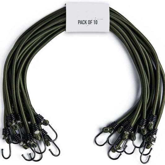 45cm- Heavy Duty Bungee Cords with Hooks10 Pack Multi-Purpose Elastic Bungee Straps for Luggage, Roof Racks, V1192-AZ-W-2759
