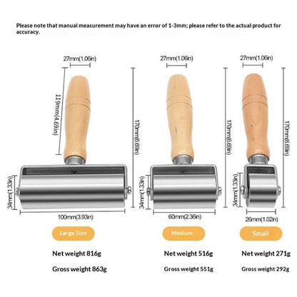 1Pcs 60mm Heavy Duty Leather Press Seam Roller , Leather Press Laminating Roller Edge Roller Leather Edge V1192-AZ-W-2767