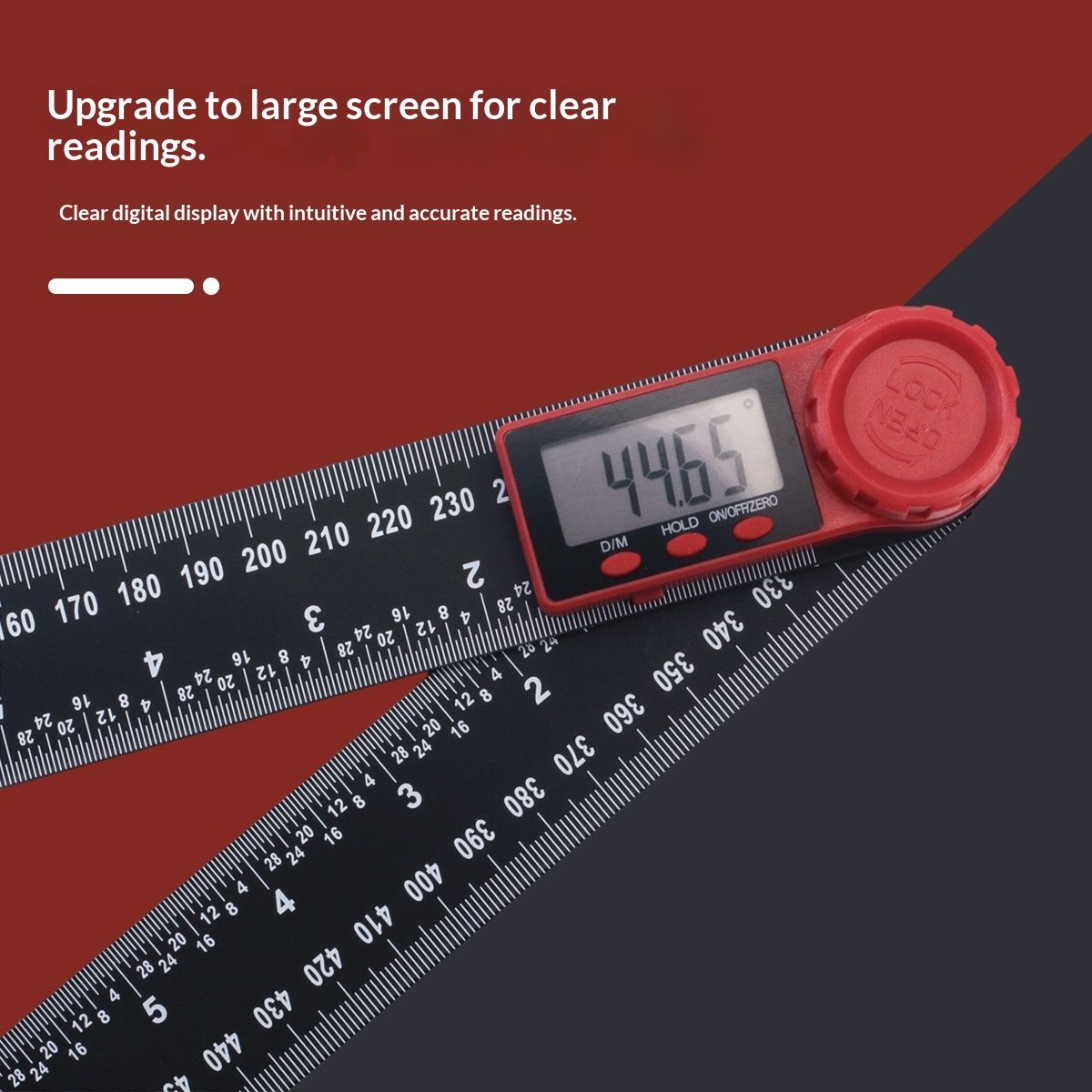 Digital Angle Finder Protractor Third Generation Protractor Angle Finder, Digital Angle Ruler with V1192-AZ-W-2779