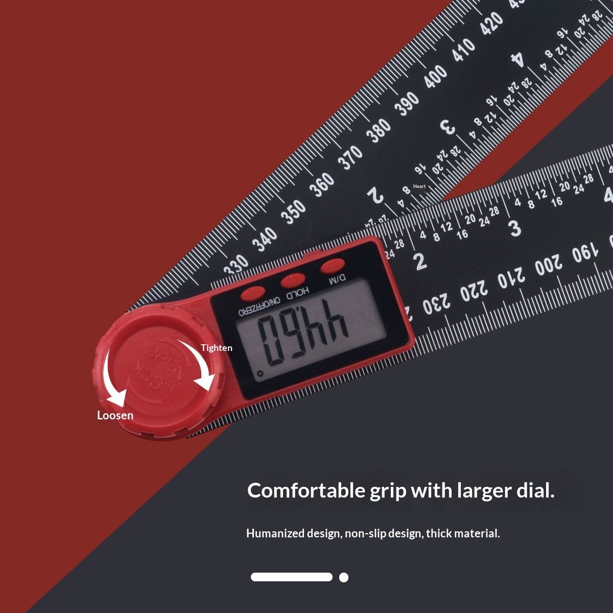 Digital Angle Finder Protractor Third Generation Protractor Angle Finder, Digital Angle Ruler with V1192-AZ-W-2779