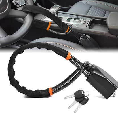Car Steering Wheel Lock, Seat Belt Lock, Anti-Theft Device, Small and Light-Weight, Multi-Functional, Fit V1192-AZ-W-2788