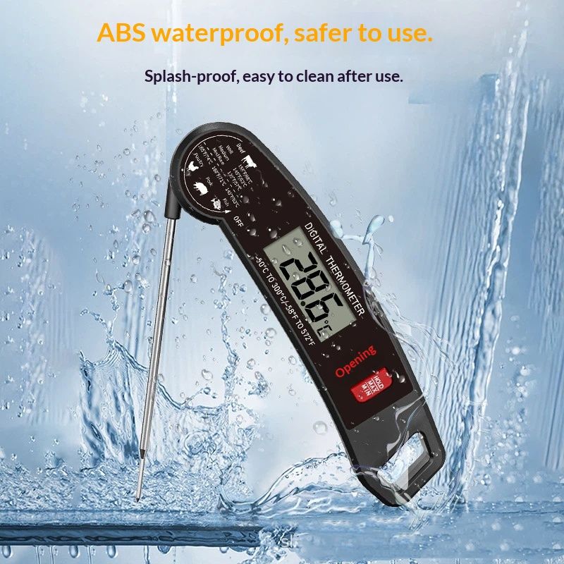 Digital Meat Thermometer - Fast Instant Read Food Thermometer, Waterproof Kitchen Thermometer with Backlight V1192-AZ-W-2800