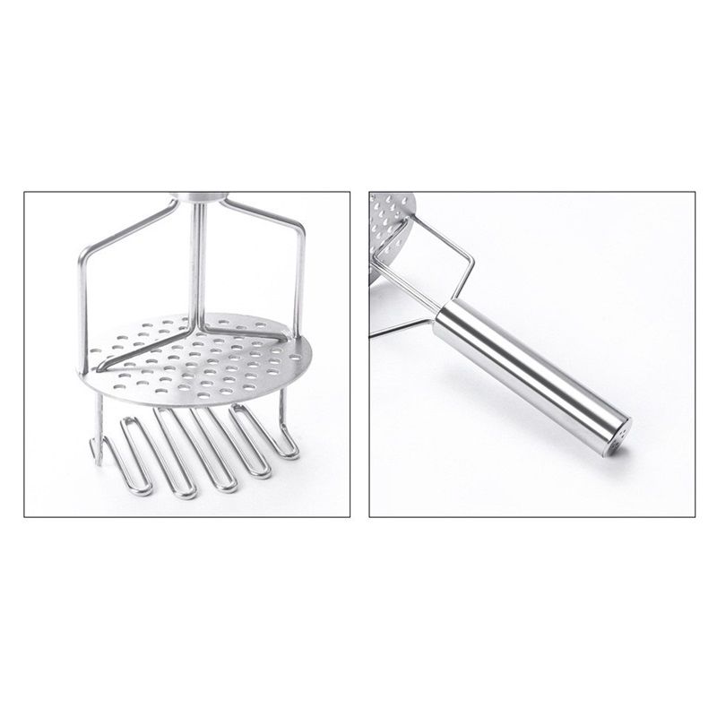 Stainless Steel Potato Masher Double Layer Potato Ricer Kitchen Potato Presser Hand Mashed Potato Maker V1192-AZ-W-2808