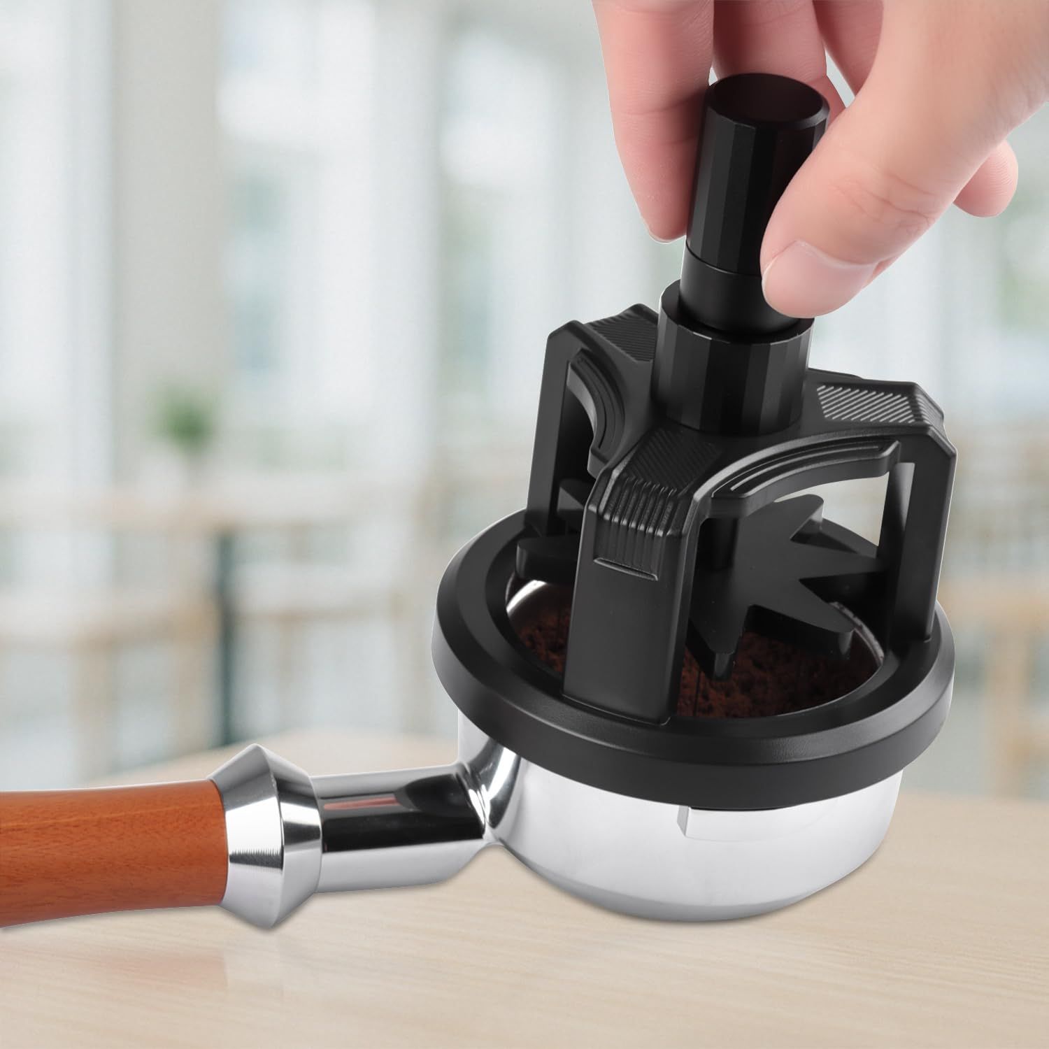 51mm Tool - Adjustable Needle Height and Magnetic Base, Espresso Stirrer Distribution Tool,Adjustable V1192-AZ-W-2810