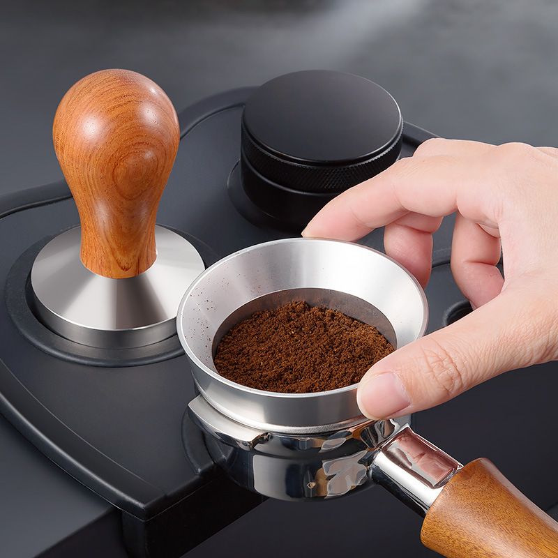 51mm Espresso Dosing Funnel with Magnet, Stainless Steel Coffee Dosing Ring Compatible V1192-AZ-W-2811