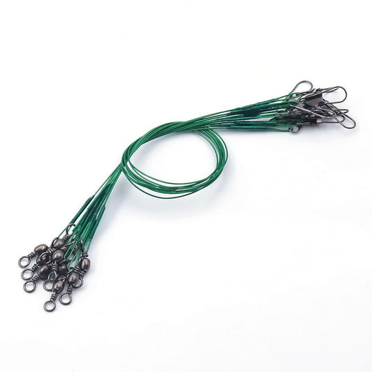 30pcs Fishing Wire Leaders Heavy Duty Fishing Stainless Steel Wire Leaders High Strength Fishing Leaders with V1192-AZ-W-2814