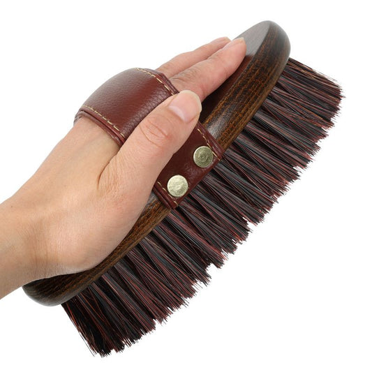 Class Handmade Equine Stiff Body Horse Brush. Professional Equine Grooming Tools. Effortlessly Removes Mud, V1192-AZ-W-2820