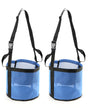 2 Pack Horse Feed Bag for Grain - Durable Mesh Grain Feeder with Adjustable Strap, Comfortable Neck and Nose V1192-AZ-W-2821