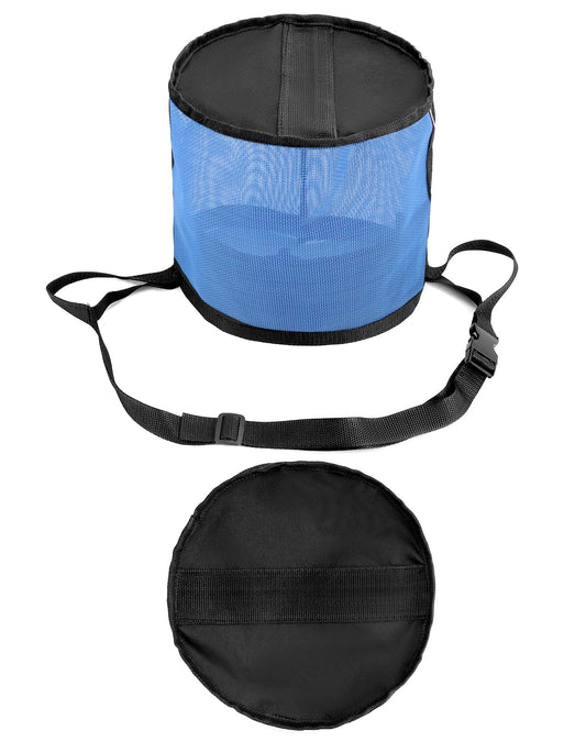 2 Pack Horse Feed Bag for Grain - Durable Mesh Grain Feeder with Adjustable Strap, Comfortable Neck and Nose V1192-AZ-W-2821