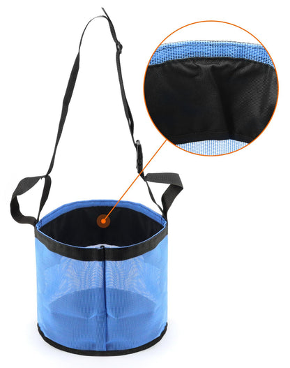 2 Pack Horse Feed Bag for Grain - Durable Mesh Grain Feeder with Adjustable Strap, Comfortable Neck and Nose V1192-AZ-W-2821
