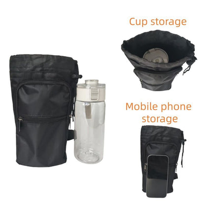Saddle Water Bottle Holder with Pocket, Saddlebags for Horses with Adjustable Strap, Horse Riding Accessory, V1192-AZ-W-2828