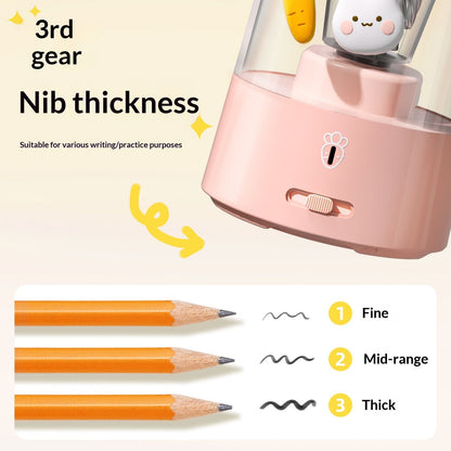 Colored Pencil Sharpener for Kids Gift, Rechargeable Electric Pencil Sharpener, Auto Stop, V1192-AZ-W-2837