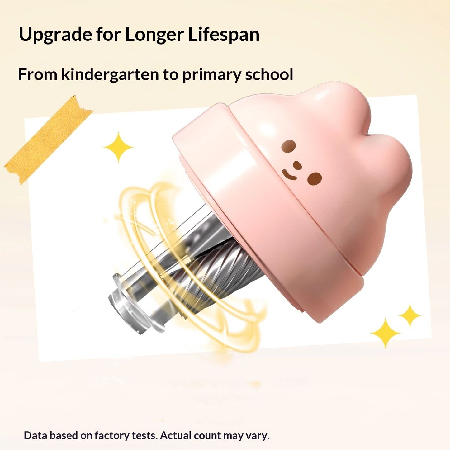 Colored Pencil Sharpener for Kids Gift, Rechargeable Electric Pencil Sharpener, Auto Stop, V1192-AZ-W-2837