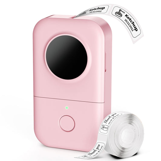 Label Maker Machine, D30 Portable Handheld Bluetooth Mini Label Printer, Multiple Templates Smartphone V1192-AZ-W-2839