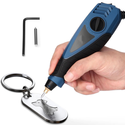Engraver Pen, 25W 6 Speed Engraving Pen for Metal, Wood, Glass and Plastic, Handheld Engraving Etching Tool V1192-AZ-W-2842