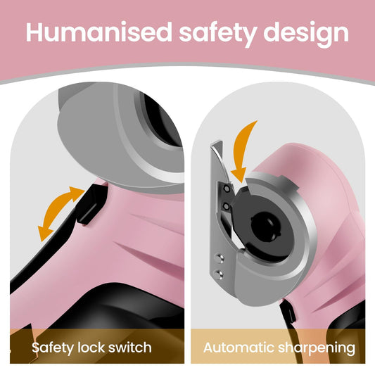 Cordless Electric Scissors, Cardboard Cutter with Safety Lock Electric Mini Cutter Power Rotary Scissors for V1192-AZ-W-2843