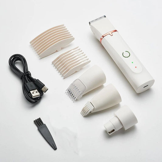 Dog Clippers for Grooming, Low Noise Rechargeable Cordless Electric Quiet Pet Hair Trimmer, Dog Grooming Kit V1192-AZ-W-2851