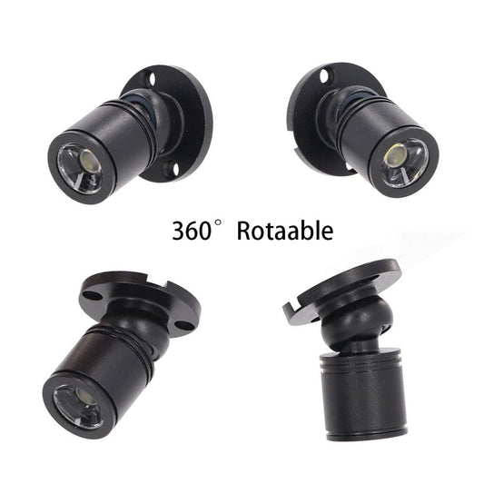 LED Mini Spot Light for Display, Small Spotlight , Miniature Spot Lights for Closet, Artwork, Jewelry, DIY V1192-AZ-W-2854