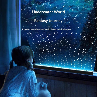 Submersible Aquarium Light,LED Aquarium Air Bubble Light,Color Changing Brightness Adjustable Timing V1192-AZ-W-2856