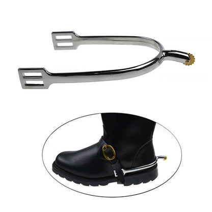 Horse Spurs, Zinc Alloy Material Erosion Spurs Spurs with Rotatable Copper Riding Horse Accessory Exquisite V1192-AZ-W-2872