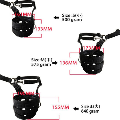 Durable Ventilated Grazing Muzzle with Attached Breakaway Halter - Lightweight Horse Muzzle, Supports Natural V1192-AZ-W-2873