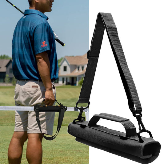 Lightweight Portable Golf Club Bag, Mini Sunday Bag for 54Clubs with Adjustable Shoulder Straps black V1192-AZ-W-2877