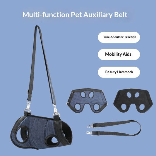 Dog Lift Harness Portable Dog Sling for Small Dogs Hind Leg Support Pet Rehabilitation Lifts Vest Adjustable V1192-AZ-W-2883